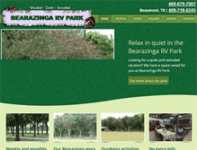 Tablet Screenshot of bearazingarvpark.com